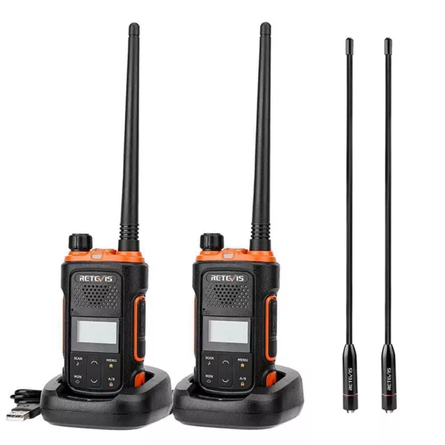 2*Retevis RB27V MURS Two Way Radio Dual Watch Walkie Talkie NOAA Weather+Antenna 2*Retevis RB27V MURS Two Way Radio Dual Watch Walkie Talkie NOAA Weather+Antenna