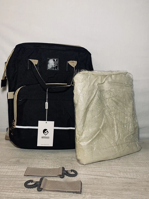 Diaper Bag Backpack with Travel Bassinet,Detachable Foldable Baby Bed for Bad...