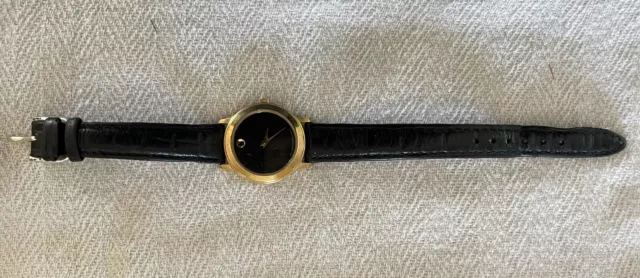 Movado Museum Vintage Women’s Swiss Quartz Watch. Original Box, Sleeve/manual.