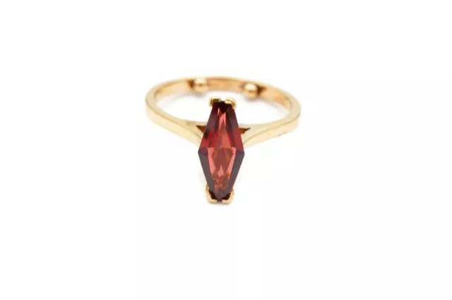 10k Yellow Gold Garnet Ring Size 7