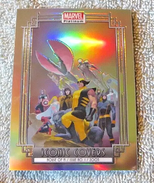 2023 Marvel Platinum House of M Iconic Covers Rainbow Refractor #IC1P SSP