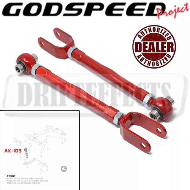 Godspeed Réglable Roulette avant Inférieur Bras Kit Pour Porsche 911 (996)