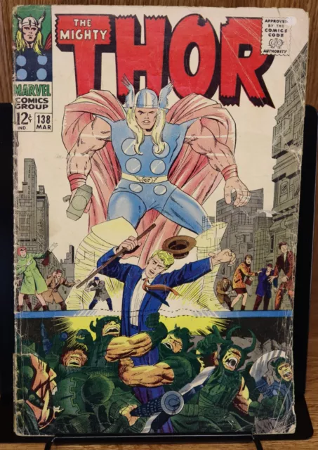 The Mighty Thor #138 Marvel Comics Silver Age 1st Print Stan Lee Lower Grade