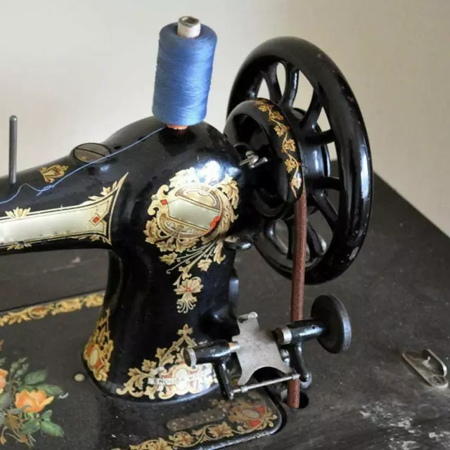 Leather Belt Antique Treadle Parts + Hook For Singer Sewing 1 x Machine F1Q1