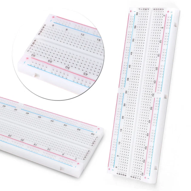 1X MB-102 MB102 Breadboard 830Point Solderless PCB Bread Board Test Develop DIY