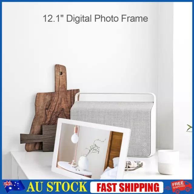 12.1 Inch Digital Photo Frame 1280x800 Back-light Electronic Album (White)