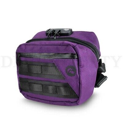 Skunk Kross Smell Proof Odor Proof Bag with Combination Lock Stash Bag Purple