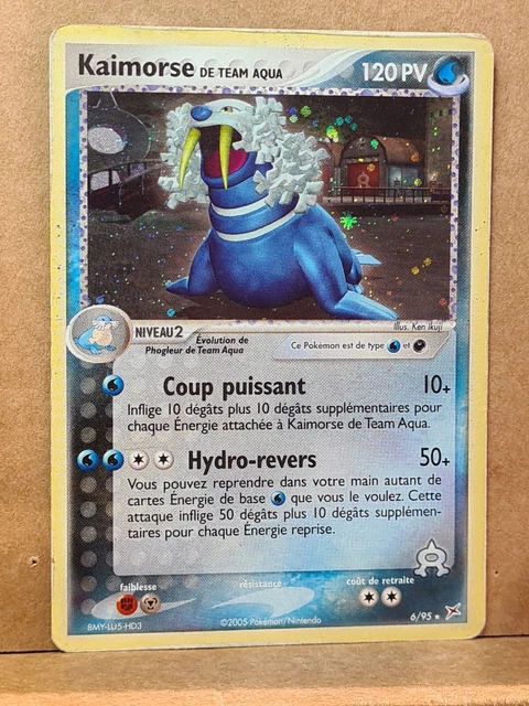Carte Pokemon Française kaimorse 6/95 ex team magma vs team aqua holo rare