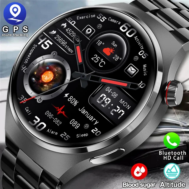 Orologio Intelligente Da Uomo GT4 Pro Schermo HD Chiamata Bluetooth