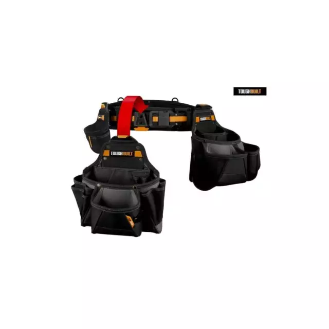 TOUGHBUILT 4-Piece Contractor Tool Belt Set - ClipTech™ Rugged Construction 2