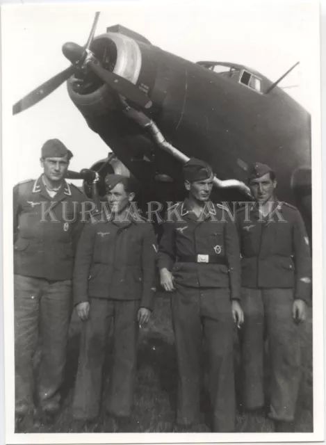 S592 Foto Wehrmacht Archiv Repro Luftwaffe Flugzeug Ju52 Italien SM82 crew !