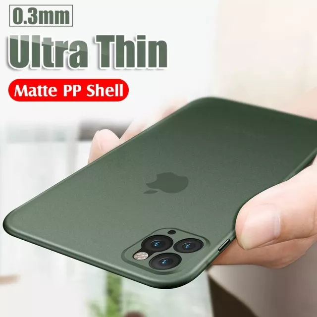 Matte Ultra Slim Thin Anti-slip Green Case Cover For iPhone 13 12 11 Pro 7 8 XR