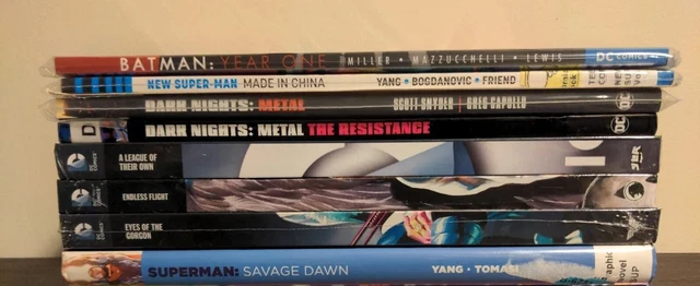 DC Graphic Novel TPB HC Lot Batman Superman Hawkman Wonder Woman Dark Nights YJ