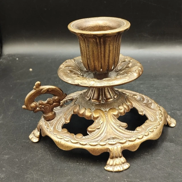 BOUGEOIR ANCIEN EN bronze en forme de paon EUR 50,00 - FR