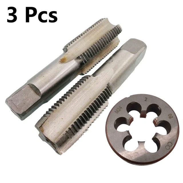 HSS M24 x 2 mm cono e coni & M24 x 2 mm ferro da taglio metricamente girevole a destra