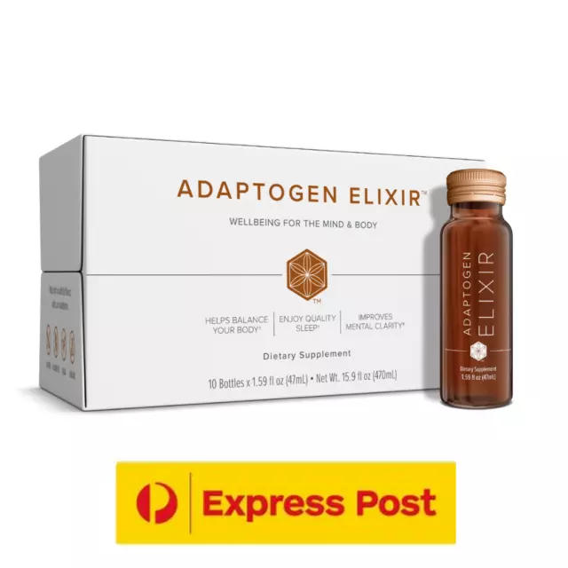 SALE ISAGENIX Adaptogen Elixir Balance Body Quality Sleep 10 X 47 ml EXP 02/2025