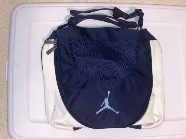 NIKE AIR JORDAN JUMPMAN Duffel Sport Gym Bag Navy/White/Powder Blue Logo Small NIKE AIR JORDAN JUMPMAN Duffel Sport Gym Bag Navy/White/Powder Blue Logo Small