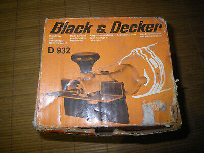 Black und Decker-Vintage Schleifen Aufsatz Modell d988 Boxed & instrutions 