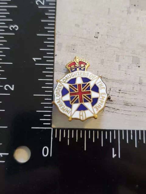 Imperial Order Daughters of the British Empire 1909 Lapel Pin 