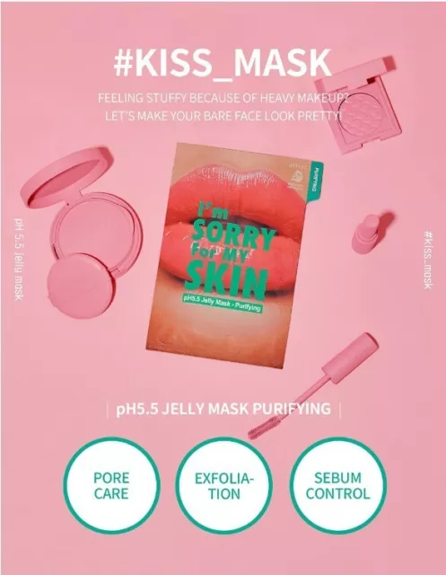 [I'm Sorry For My Skin] pH 5.5 Purifying Jelly Mask set of 10 - Korean Cosmetics