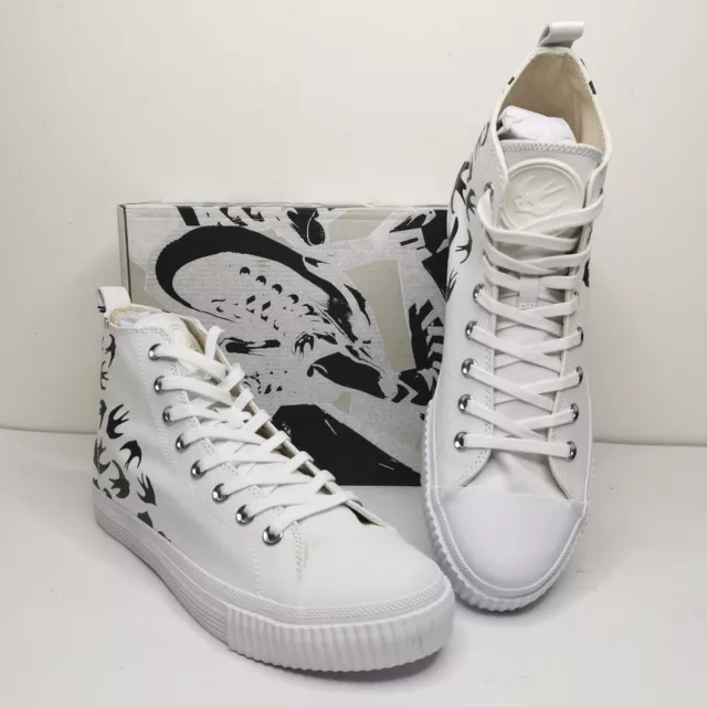 MCQ BY ALEXANDER MCQUEEN Swallow Swarm Vulcanized Hi Top  Sneaker US10/EU43