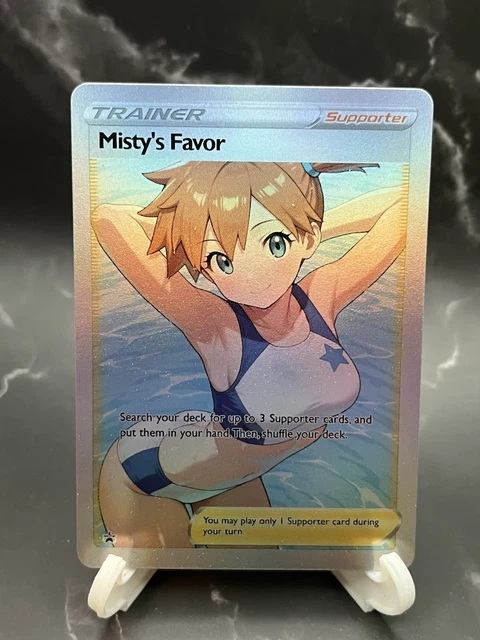 misty's favor pokemon card MISTY'S FAVOR GODDESS Story Pokemon Waifu Trading Card custom - HOLO $9.99