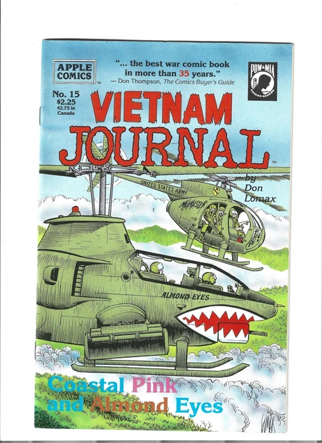 Vietnam Journal #15 Rare 2nd to Last Issue of Series Apple Comics 1990 Don Lomax