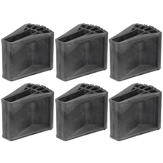 6 piezas Tapa Pies Pies Almohadillas Piezas de escalera Muebles Pies de goma Almohadillas Escalera