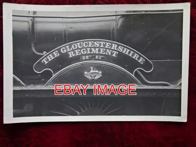 Photo  Gwr Loco Nameplate The Gloucester Regiment 28Th- 61St