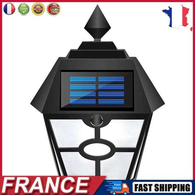 Retro Hex LED Solar Lamp Dynamic Falme IP65 Outdoor Path Ground Wall Light fr