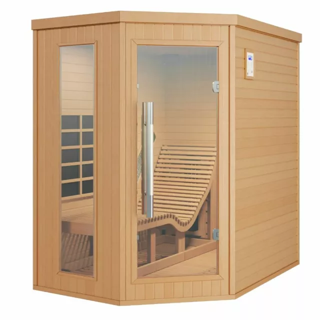 Infrarotkabine Saunakabine Infrarotsauna Wärmekabine mit Liege FinnTherm Marina 2