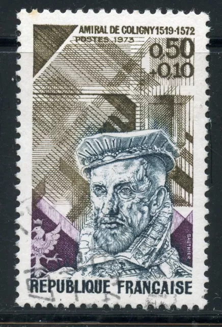 Stamp / Timbre France Oblitere N° 1744 Amiral De Coligny