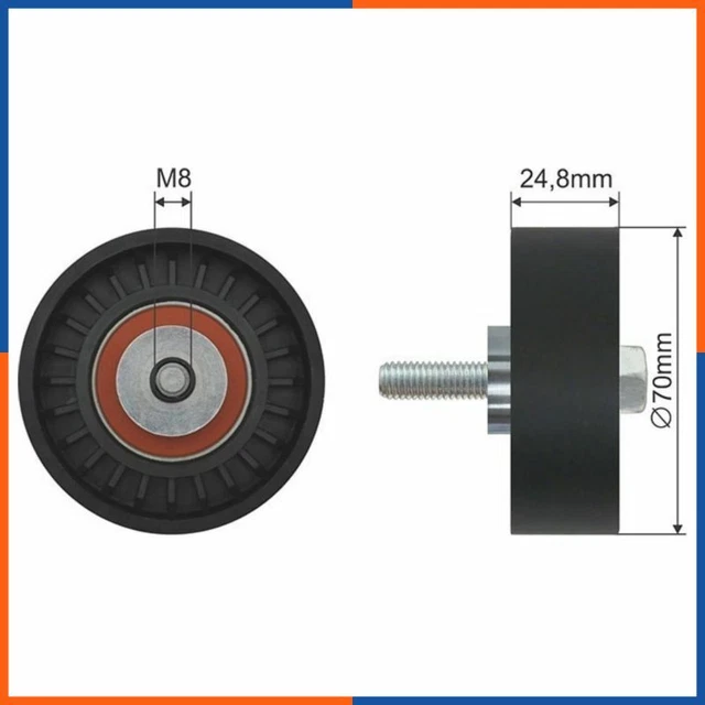 Galet tendeur de courroie d'accessoire pour MERCEDES | GA35102, 10030045