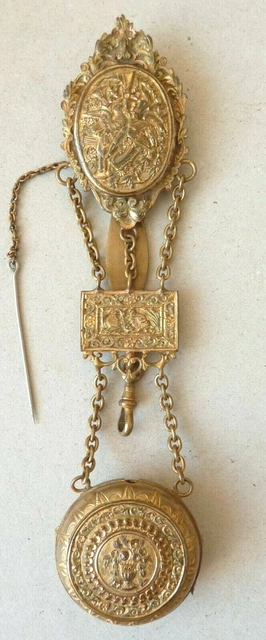 Crochet Ancien Pour Chaîne De Montre à Gousset Ou Châtelaine - Accessoire Vintage - France