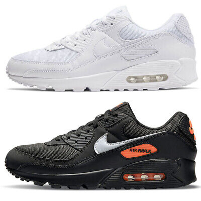 Nike Air max 90 Uomo 41 42 43 44 45 Nero Bianco scarpe sneakers originale sport