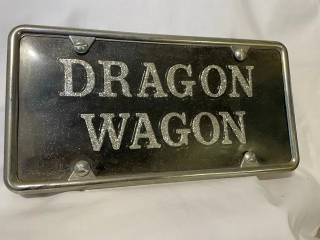 Dragon Wagon Vanity Plate with Frame