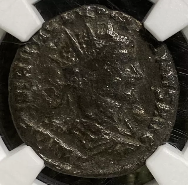 Quintillus, AD 270 Roman Empire Denarius, Emperor less than 6 months, NGC Coin
