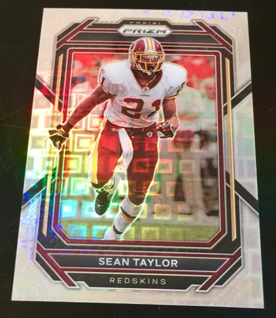 2022 Prizm #300 Sean Taylor Silver Pandora Refractor 376/400 Redskins HOF