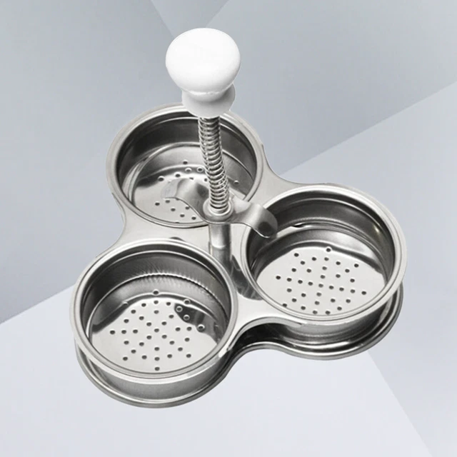2 piezas de vapor de huevos tres rejillas compartimento para cocinar huevos para el hogar restaurante