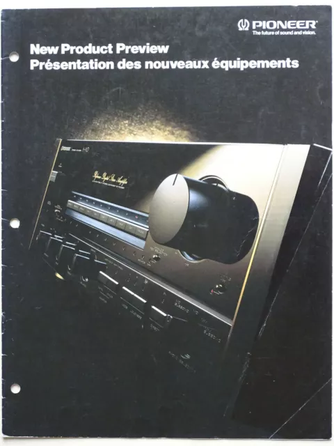 PIONEER New Product Preview 1987 Katalog Canada URUSHI A-91D, F-91, PL-90 Elite