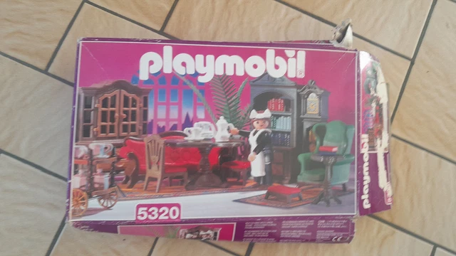 Set Playmobil Vintage Série Rose 1900 - Salle à Manger Avec Table, 1989, Occasion Bon état