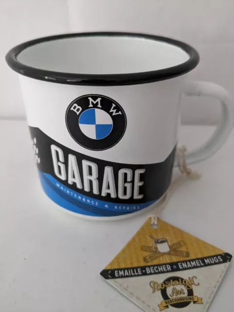 BMW – Garage Emaille Becher