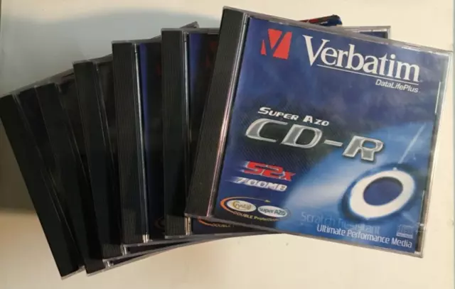 LOT de 6 CD-R VIERGES 700 MB 52 X  VERBATIM 3