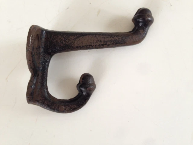 Cast Iron Acorn Head Wall / Tree / Coat Rack / Farm House / School DOUBLE HOOK