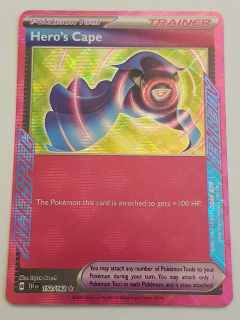 Pokémon Mantello Dell'Eroe 152/162 – Carta Olografica Da Scambio (Forze Temporali, Ace Spec)