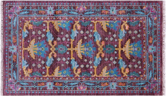 3' 1" X 5' 3" William Morris Hand-Knotted Rug - Q19332