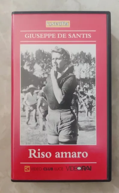 RISO AMARO (1949) Giuseppe De Santis - VHS Cinecittà N° 7 VideoRai - COME NUOVA