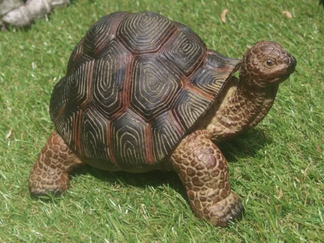 Schildkröte Deko Figur  naturgetreu lebensgroß Polyresin GARTEN