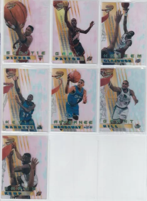 1997-98 Bowman's Best Basketball Best Shots YOU PICK Payton Garnett Kemp +++