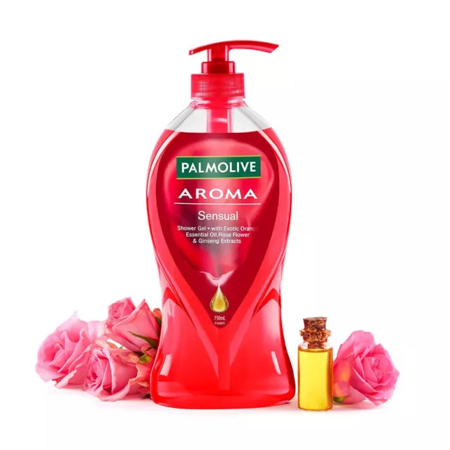 Palmolive Aroma Sensual Shower Gel With Rose Flower 750 ml